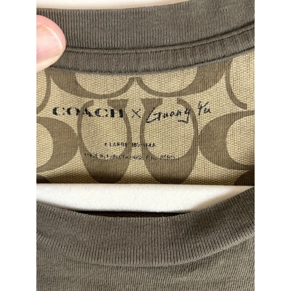 Coach x Guang Yu Green Rexy Graffiti Signature Graphic T-Shirt, Men's Size X-Lg